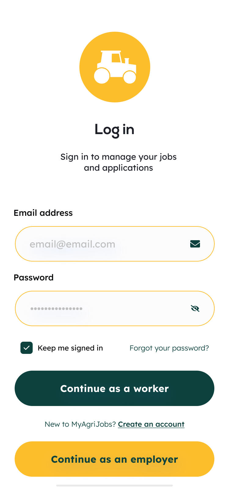 Myagrijobs-Login